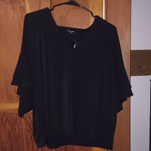 Black, short sleeve Express top